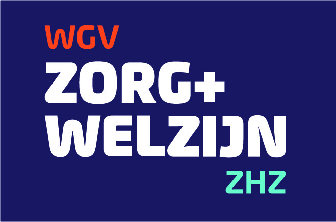 Logo paarse achtergrond witte letters wgv zorg en welzijn zhz